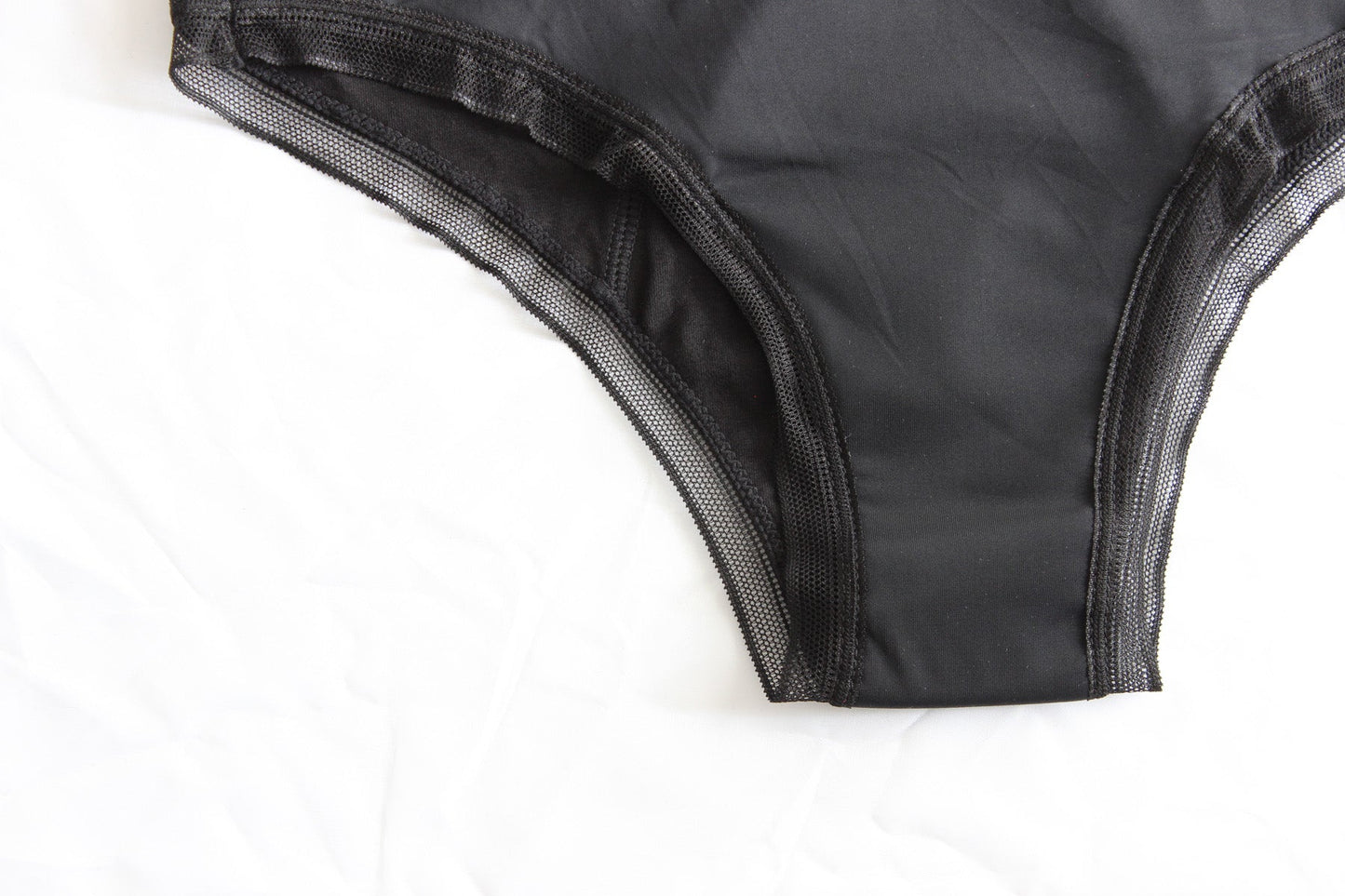 Cotton lace period underwear inside out