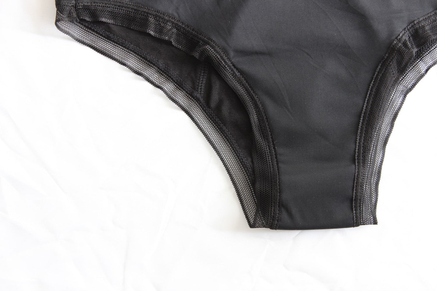 Cotton lace period underwear inside out